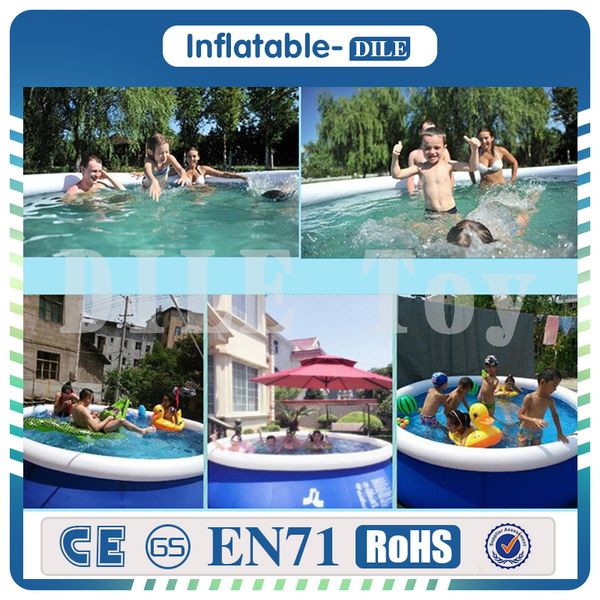 Inflatable Swimming Pool Tub Paddling Pool Kids Swimming Ring Outdoor Family Household Bath Tubs Summer Water Party With Pump