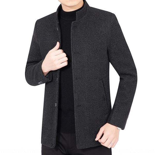 winter new men's casual wool woolen coat for young and middle-aged men's woolen coat, Black
winter new men's casual wool woolen coat for young and middle-aged men's woolen coat, Black