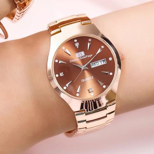 tungsten steel color watch womens steel belt waterproof luminous student couple casual korean bracelet watch non-mechanical quartz watch, Slivery;brown
tungsten steel color watch womens steel belt waterproof luminous student couple casual korean bracelet watch non-mechanical quartz watch, Slivery;brown
