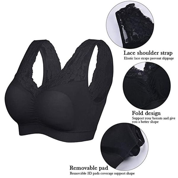 bras for women lace stitching comfortable gathering no steel ring sagging adjustment cover fitness bra plus size, Red;black
bras for women lace stitching comfortable gathering no steel ring sagging adjustment cover fitness bra plus size, Red;black