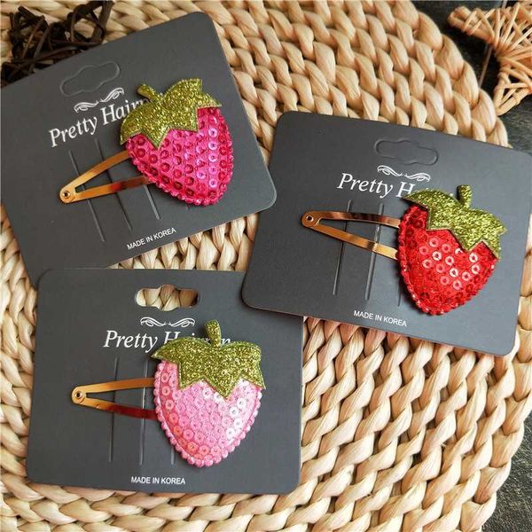 1pcs new cute sequins strawberry bb clips hairpins girls hair accessories children headwear baby hair clips headdress, Slivery;white
1pcs new cute sequins strawberry bb clips hairpins girls hair accessories children headwear baby hair clips headdress, Slivery;white