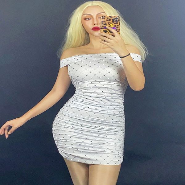women rhinestones white dress super flashing dress prom singer dancer costume birthday celebrate dresses, Black;red
women rhinestones white dress super flashing dress prom singer dancer costume birthday celebrate dresses, Black;red