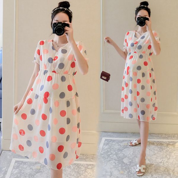 maternity dresses 1939# nursing clothing v neck loose stylish polka dot dress for pregnant women pregnancy, White
maternity dresses 1939# nursing clothing v neck loose stylish polka dot dress for pregnant women pregnancy, White