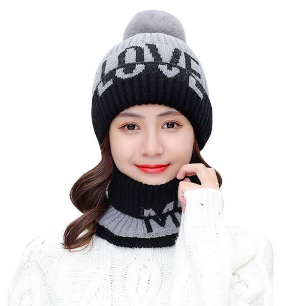 knit beanie solid color hat pompom winter windproof warm ski cycling cap hot, Black
knit beanie solid color hat pompom winter windproof warm ski cycling cap hot, Black