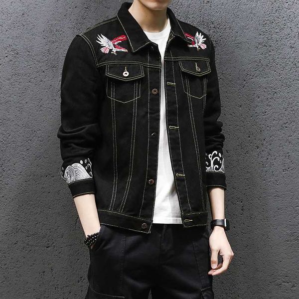 2020 new year explosion eagle embroidery jacket personality trend big embroidery high street casual denim jacket denim cool, Black;brown
2020 new year explosion eagle embroidery jacket personality trend big embroidery high street casual denim jacket denim cool, Black;brown