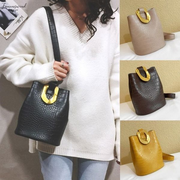 women stone crocodile pattern shoulder bags plug lock bucket bag handbags women bags designer messenger bag sac femme*
women stone crocodile pattern shoulder bags plug lock bucket bag handbags women bags designer messenger bag sac femme*