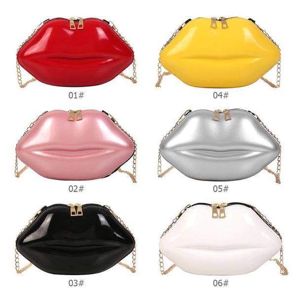 lips shape pvc handbags solid zipper shoulder bag crossbody messenger phone coin bag evening party clutches bolsas feminina saco
lips shape pvc handbags solid zipper shoulder bag crossbody messenger phone coin bag evening party clutches bolsas feminina saco