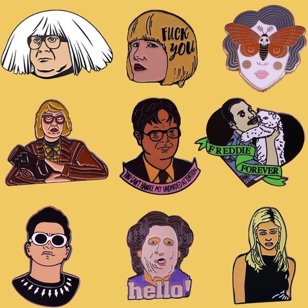sp042 wholesale 10pcs/lot tv show office metal pins twin peaks enamel brooches for women men lapel pin backpack badge, Gray
sp042 wholesale 10pcs/lot tv show office metal pins twin peaks enamel brooches for women men lapel pin backpack badge, Gray