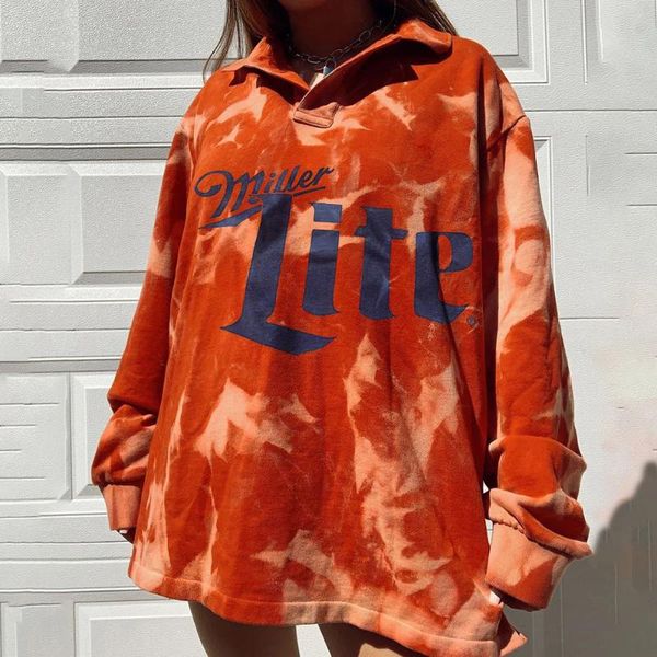 women's hoodies & sweatshirts 2021 autumn winter tie dye women oversize chic streetwear orange letter printed pullover sweatshirt casua, Black
women's hoodies & sweatshirts 2021 autumn winter tie dye women oversize chic streetwear orange letter printed pullover sweatshirt casua, Black