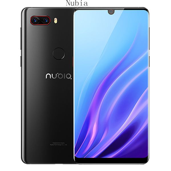 

original zte nubia z18 4g lte mobile phone snapdragon 845 octa core 8gb ram 128gb rom android 6.0" full screen 24mp ai face id cell pho