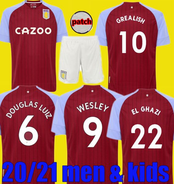 men kids 20 21 aston villa футбол джерси home комплектов 2020 2021 samatta таргетт grealish уэсли дуглас луиз mcgim el гази маек, Black
men kids 20 21 aston villa футбол джерси home комплектов 2020 2021 samatta таргетт grealish уэсли дуглас луиз mcgim el гази маек, Black