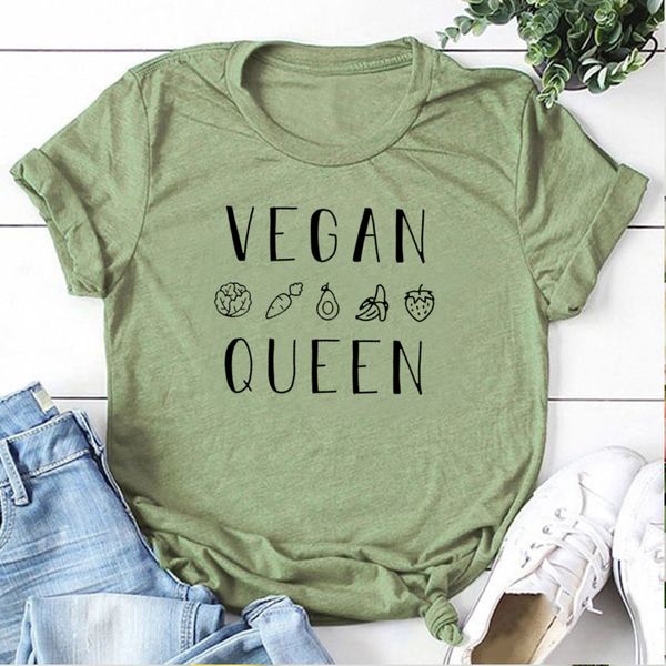 vegan queen graphic tees women fashion streetwear vegetarian lover t-shirt cotton girl stylish tshirt ulzzang dropshipping, White
vegan queen graphic tees women fashion streetwear vegetarian lover t-shirt cotton girl stylish tshirt ulzzang dropshipping, White