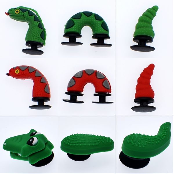 10pcs ужасного 3d пвх змеи / crocodile подвеска fit браслет / mule засоры обувь halloween подарок, Slivery;white
10pcs ужасного 3d пвх змеи / crocodile подвеска fit браслет / mule засоры обувь halloween подарок, Slivery;white