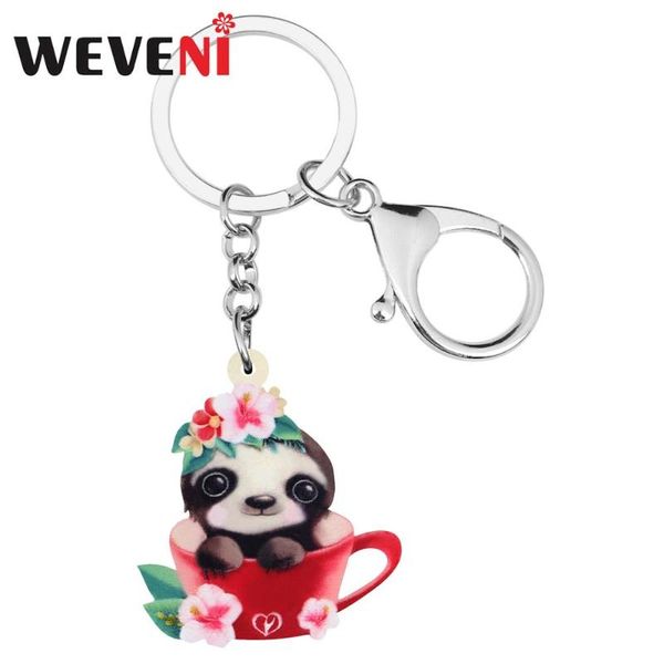 weveni acrylic flower cup sloth key chains animal key rings for women girls teen men bag car purse decoration gift bulk, Silver
weveni acrylic flower cup sloth key chains animal key rings for women girls teen men bag car purse decoration gift bulk, Silver