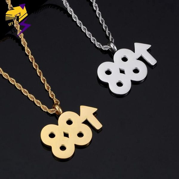 hiphop rock number 88 rising pendant necklaces for men women stainless steel chain lucky double eight necklaces street jewelry, Silver
hiphop rock number 88 rising pendant necklaces for men women stainless steel chain lucky double eight necklaces street jewelry, Silver