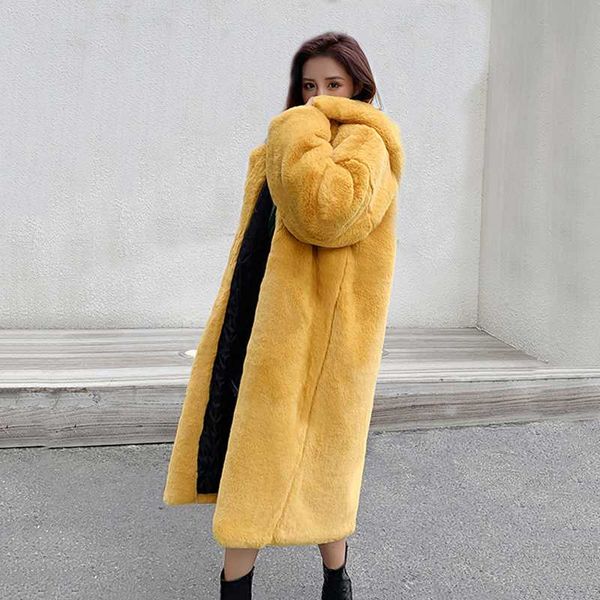 fashion rex long winter fur coat women luxury hooded imitation coat thick warm plush jacket loose women, Black
fashion rex long winter fur coat women luxury hooded imitation coat thick warm plush jacket loose women, Black