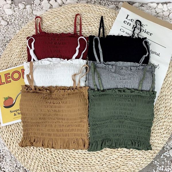 camisole female shoulder shoulder strap beauty strap chest pad camisole female students wear out anti-exposure bra, White
camisole female shoulder shoulder strap beauty strap chest pad camisole female students wear out anti-exposure bra, White