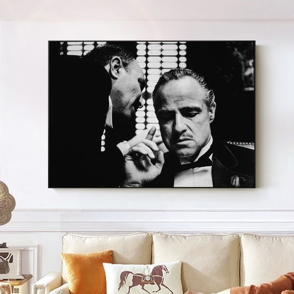 black and white the godfather movie posters prints vintage wall art canvas oil painting modern wall picture for living room home decor
black and white the godfather movie posters prints vintage wall art canvas oil painting modern wall picture for living room home decor