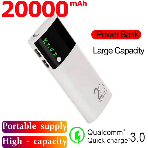 power bank 20000mah portable outdoor emergency led digital screen 2usb output port fast charger suitable for xiaomi
power bank 20000mah portable outdoor emergency led digital screen 2usb output port fast charger suitable for xiaomi