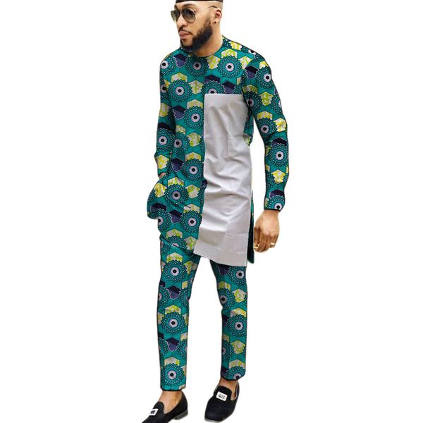 2020 african fashion men's pant sets wax/smoke gray fabric patchwork shirt+trouser for man wedding wear male ankara outfits
2020 african fashion men's pant sets wax/smoke gray fabric patchwork shirt+trouser for man wedding wear male ankara outfits