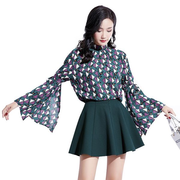selling autumn shirt women stand collar long-sleeved chiffon shirt office lady print blouse women elegant fashion blouse, White
selling autumn shirt women stand collar long-sleeved chiffon shirt office lady print blouse women elegant fashion blouse, White