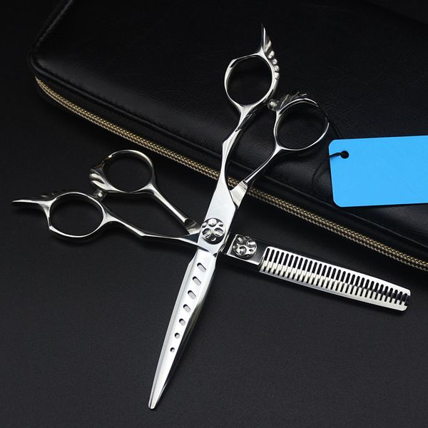 hair scissors professional japan 440c steel 6 '' 7 holes cut cutting barber makas haircut thinning shears hairdressing
hair scissors professional japan 440c steel 6 '' 7 holes cut cutting barber makas haircut thinning shears hairdressing