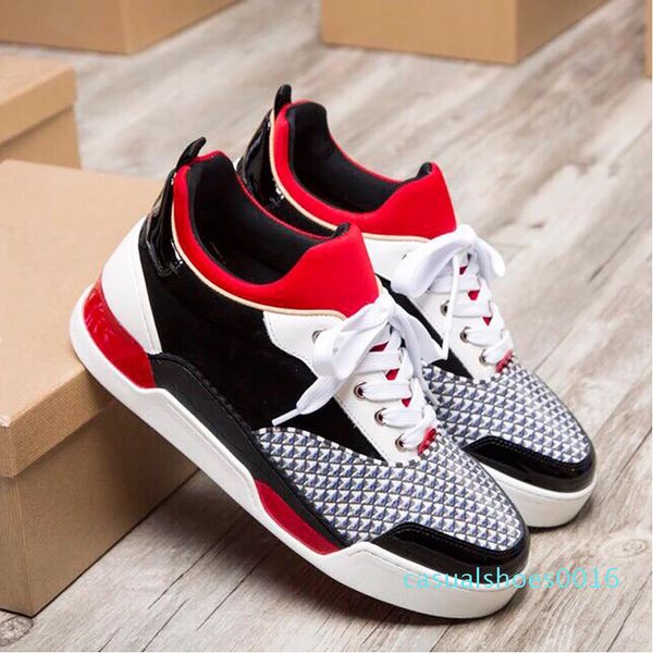 new designer sneakers spikes aurelien flat trainer red bottom men shoes black aurelien sneakers casual outdoor trainer perfect quality c16
new designer sneakers spikes aurelien flat trainer red bottom men shoes black aurelien sneakers casual outdoor trainer perfect quality c16