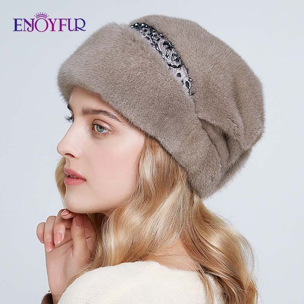 enjoyfur women winter whole hats natural mink caps warm russia female elegant princess rhinestone beanies, Blue;gray
enjoyfur women winter whole hats natural mink caps warm russia female elegant princess rhinestone beanies, Blue;gray