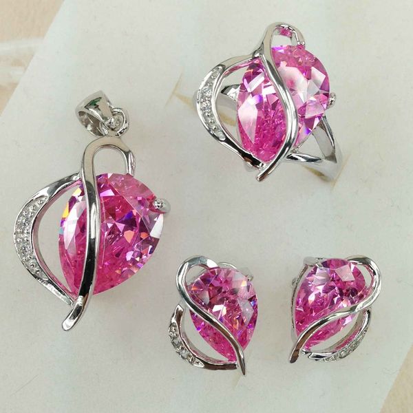 shunxunze first class products wedding jewelry sets (ring/earring/pendant) for women pink cubic zirconia rhodium plated r870set size 6 7 8 9, Silver
shunxunze first class products wedding jewelry sets (ring/earring/pendant) for women pink cubic zirconia rhodium plated r870set size 6 7 8 9, Silver