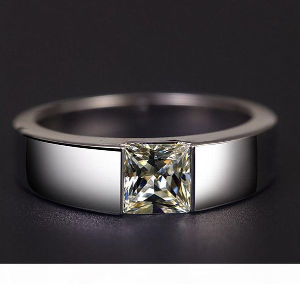male ring 2ct synthetic diamonds princess ring solitaire men engagement jewelry sterling silver white gold color wedding ring, Slivery;golden
male ring 2ct synthetic diamonds princess ring solitaire men engagement jewelry sterling silver white gold color wedding ring, Slivery;golden