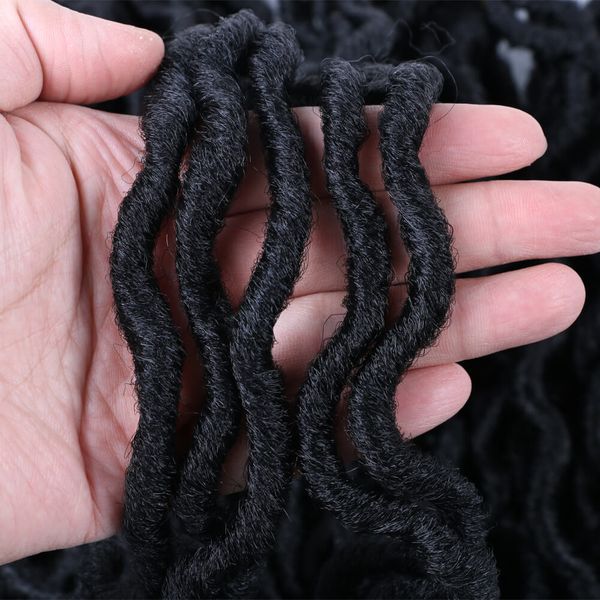 ombre crochet hair synthetic braiding hair extensions wave dreads 18 inches soft dreads dreadlocks hair cubic twist dreadlocs whoelsale, Black
ombre crochet hair synthetic braiding hair extensions wave dreads 18 inches soft dreads dreadlocks hair cubic twist dreadlocs whoelsale, Black