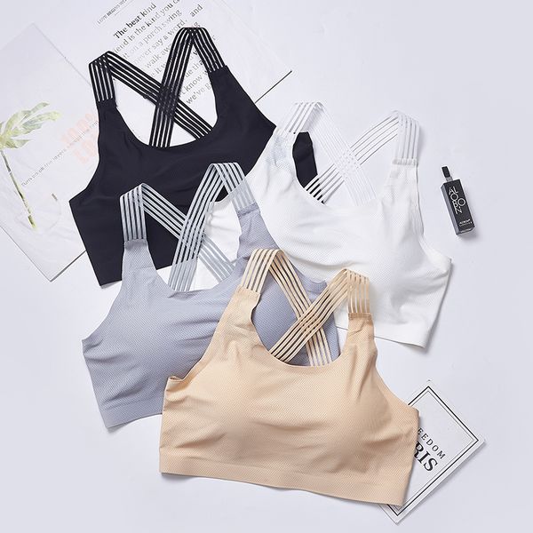 new seamless women camisoles bra crop ice silk one piece lace beauty back cross bralette soft breathable underwear, Black;white
new seamless women camisoles bra crop ice silk one piece lace beauty back cross bralette soft breathable underwear, Black;white
