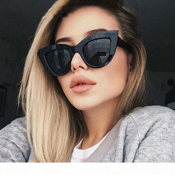 cat eye sunglasses women 2020 ladies fashion brand designer mirror lens vintage thick frame sun glasses for female oculos, White;black
cat eye sunglasses women 2020 ladies fashion brand designer mirror lens vintage thick frame sun glasses for female oculos, White;black