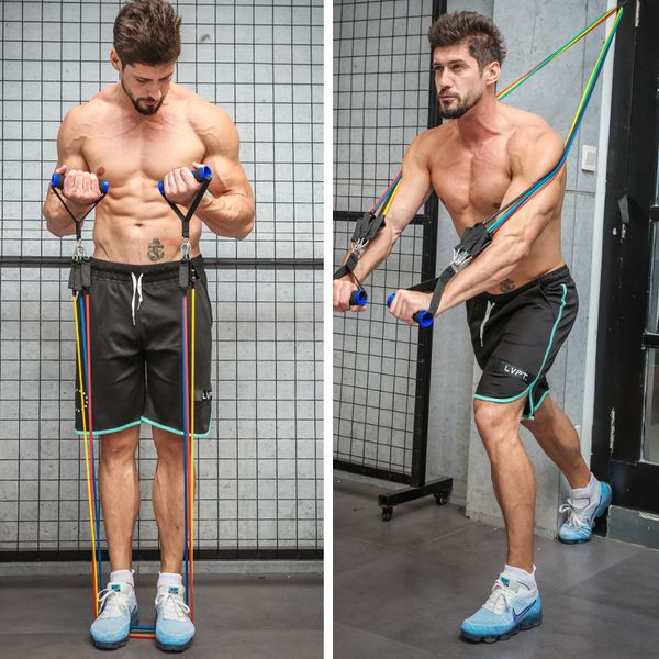 11pcs resistance bands set expander yoga exercise fitness rubber tubes band stretch training home gyms workout elastic pull rope
11pcs resistance bands set expander yoga exercise fitness rubber tubes band stretch training home gyms workout elastic pull rope