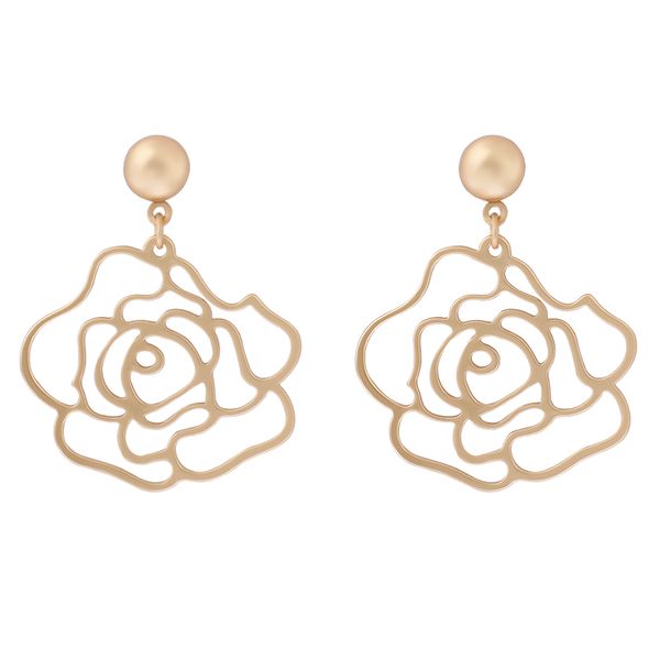 2020 new fashion gold color earrings for women hollow rose flowers female jewelry minimalist statement drop earrings, Silver
2020 new fashion gold color earrings for women hollow rose flowers female jewelry minimalist statement drop earrings, Silver