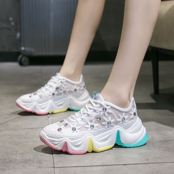 summer womens flat sneakers crystal floral lace up running shoes woman breathable air mesh big rhinestone platform shoes
summer womens flat sneakers crystal floral lace up running shoes woman breathable air mesh big rhinestone platform shoes