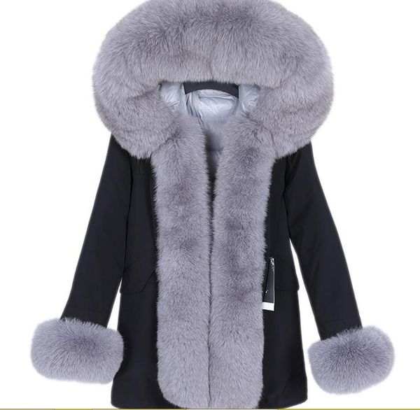 lavish grey fox fur trim hoody and placket maomaokong white down fill lining black long coat sleeve fur cut winter warm coats
lavish grey fox fur trim hoody and placket maomaokong white down fill lining black long coat sleeve fur cut winter warm coats