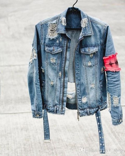 2019ss new kanye west classic broken zipper for old denim jacket hip hop oversized bule black hole denim jacket coats m-xxl, Black;brown
2019ss new kanye west classic broken zipper for old denim jacket hip hop oversized bule black hole denim jacket coats m-xxl, Black;brown