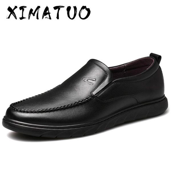 new comfortable genuine leather men shoes male formal business loafers men's leather casual shoes zapatos mocasin, Black
new comfortable genuine leather men shoes male formal business loafers men's leather casual shoes zapatos mocasin, Black