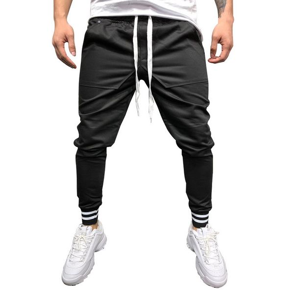 men's hip hop pants sportswear fitness skinny joggers trousers slim casual streetwear track pants stitching, Black
men's hip hop pants sportswear fitness skinny joggers trousers slim casual streetwear track pants stitching, Black