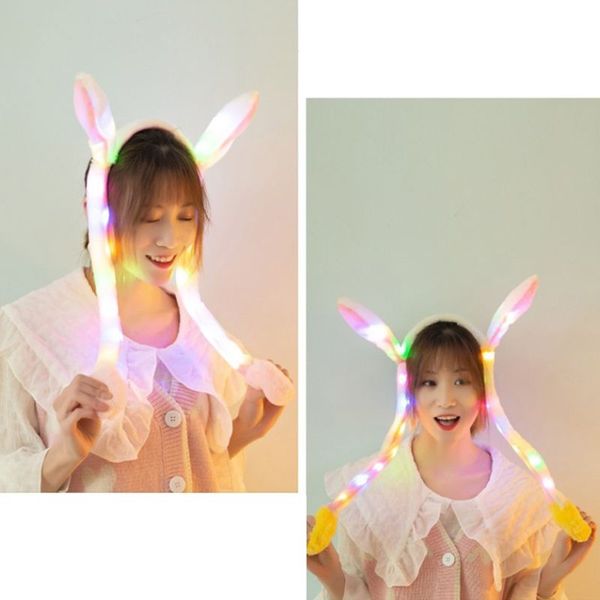 cute women girls led light up headband with airbag moving ears children long plush toy hair hoop party p props, Yellow
cute women girls led light up headband with airbag moving ears children long plush toy hair hoop party p props, Yellow