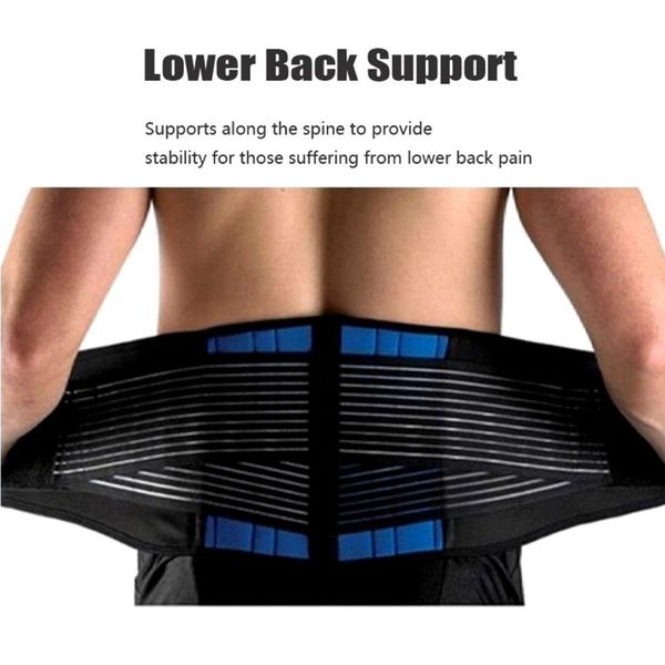 tomshoo back support brace neoprene adjustable lower lumbar belt sports exercise wrist spine prevention pain relief, Black;gray
tomshoo back support brace neoprene adjustable lower lumbar belt sports exercise wrist spine prevention pain relief, Black;gray