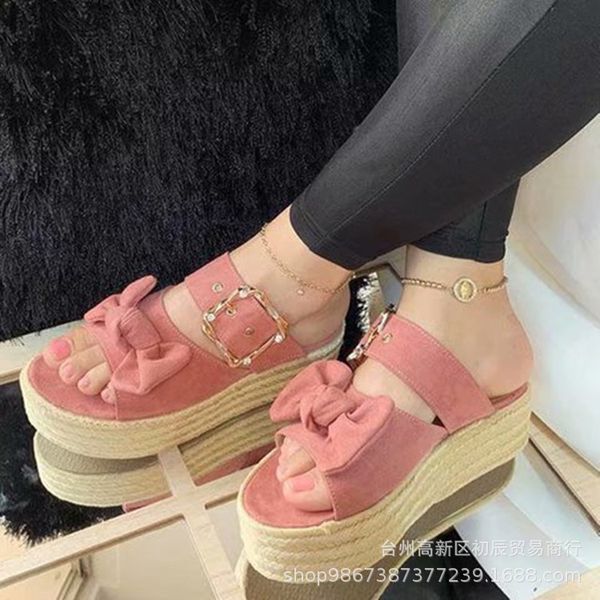 wish cross-border big yards thick sweet bowknot sponge bottom sandals female 2020 summer new fashion word slippers, Black
wish cross-border big yards thick sweet bowknot sponge bottom sandals female 2020 summer new fashion word slippers, Black