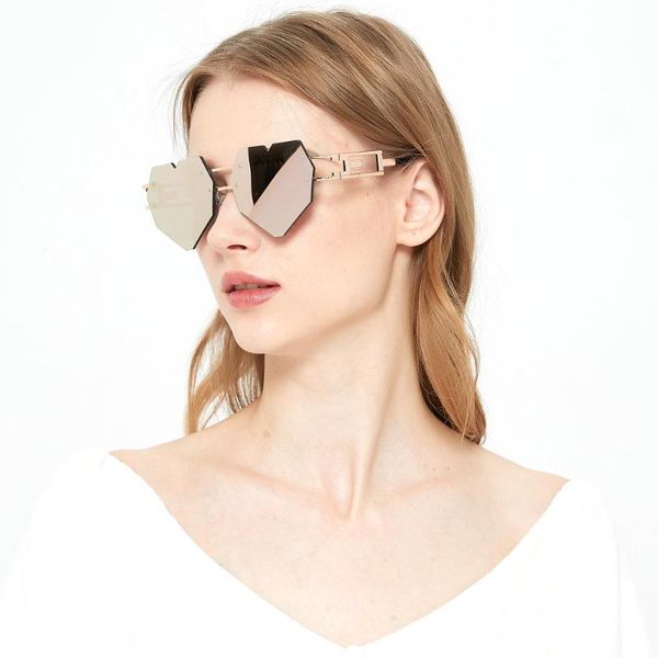 women sun glasses rimless retro heart shape trending streetwear 2020 new summer uv400 ladies sun glasses pink mirror lens nx, White;black
women sun glasses rimless retro heart shape trending streetwear 2020 new summer uv400 ladies sun glasses pink mirror lens nx, White;black