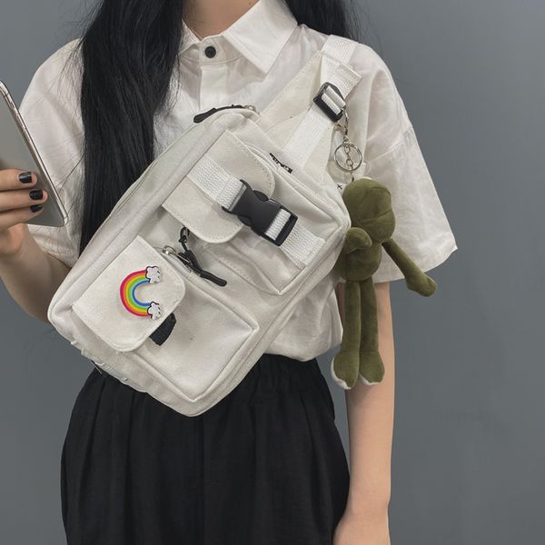 2020 new harajuku korean wild female student japanese tooling bag machine function messenger canvas waist bag hip hop chest
2020 new harajuku korean wild female student japanese tooling bag machine function messenger canvas waist bag hip hop chest
