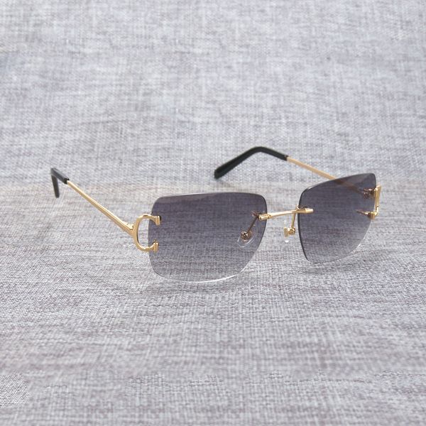 vintage rimless square c wire sunglasses men oculos shade diamond cutting metal frame oval gafas women for beaching driving t200518
vintage rimless square c wire sunglasses men oculos shade diamond cutting metal frame oval gafas women for beaching driving t200518