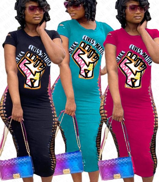 black lives matter letters print t shirt dress women broken hole short sleeves bodycon dresses slim one piece skirts dress dhl d71401, White
black lives matter letters print t shirt dress women broken hole short sleeves bodycon dresses slim one piece skirts dress dhl d71401, White