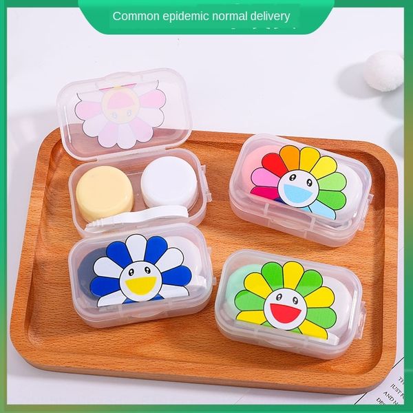 cartoon pair invisible contact nursing glasses glasses box ladies students outdoor portable care dual box, Blue
cartoon pair invisible contact nursing glasses glasses box ladies students outdoor portable care dual box, Blue