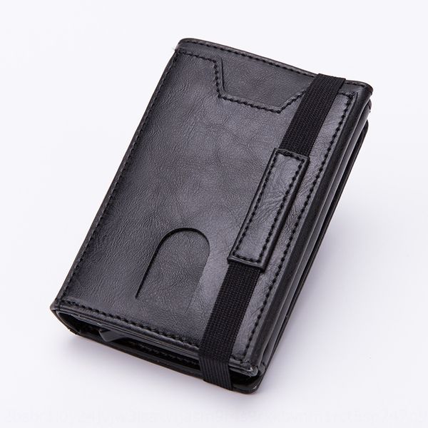 2020 new carbon fiber bag anti-theft brush aluminum bag card clip clip alloy rfid card cover x-61