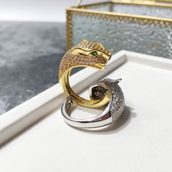 luxury fine jewelry love ring female designer animal leopard head open ring wedding banquet leopard head full diamond ring, Silver
luxury fine jewelry love ring female designer animal leopard head open ring wedding banquet leopard head full diamond ring, Silver